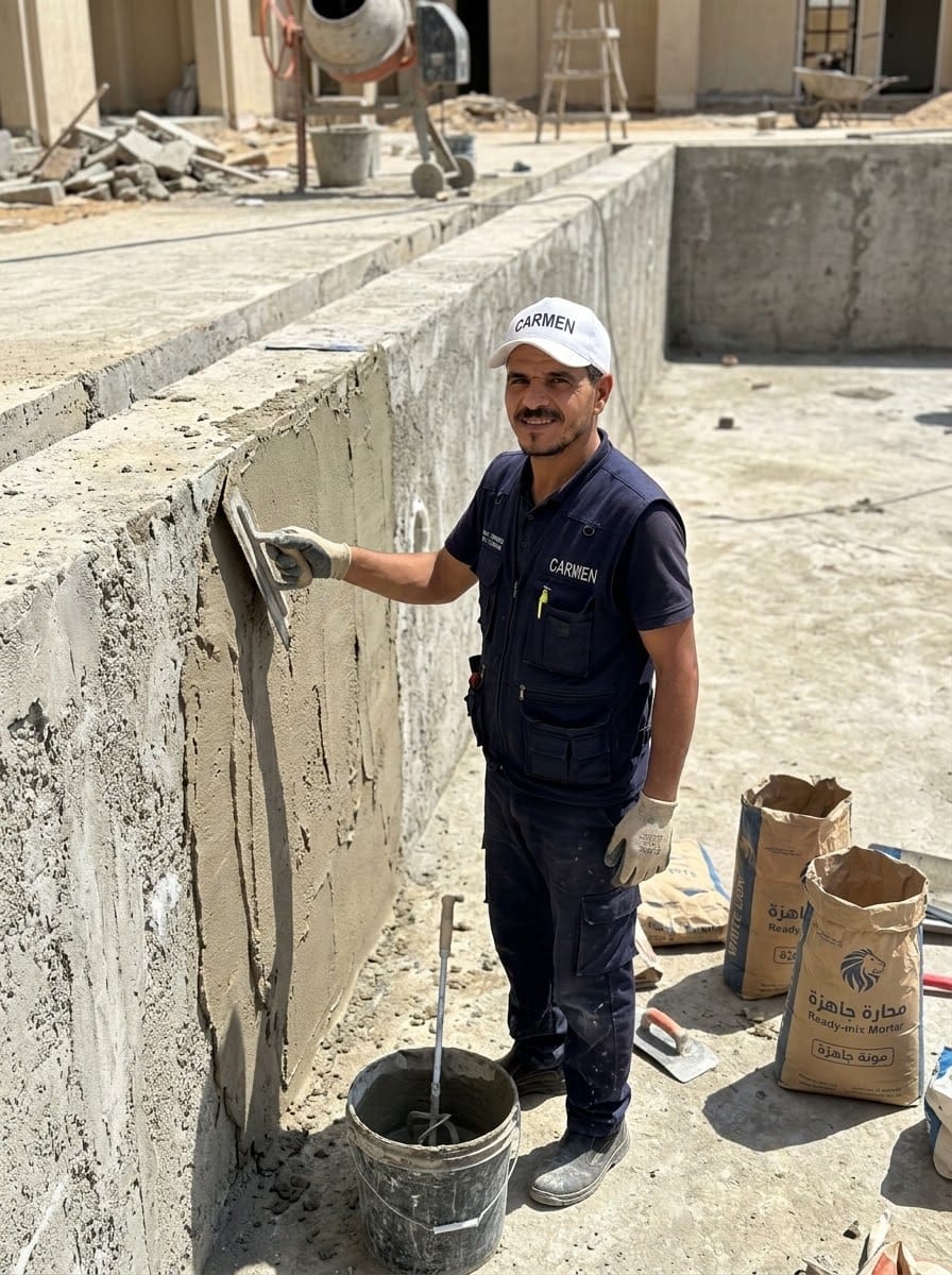 لياسة وعزل المنشآت الخرسانية والبدرومات