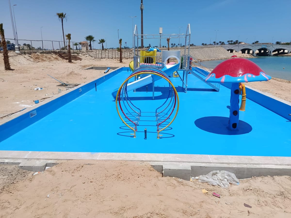 عزل مائي ودهان أزرق لحوض ألعاب مائية للأكوابارك